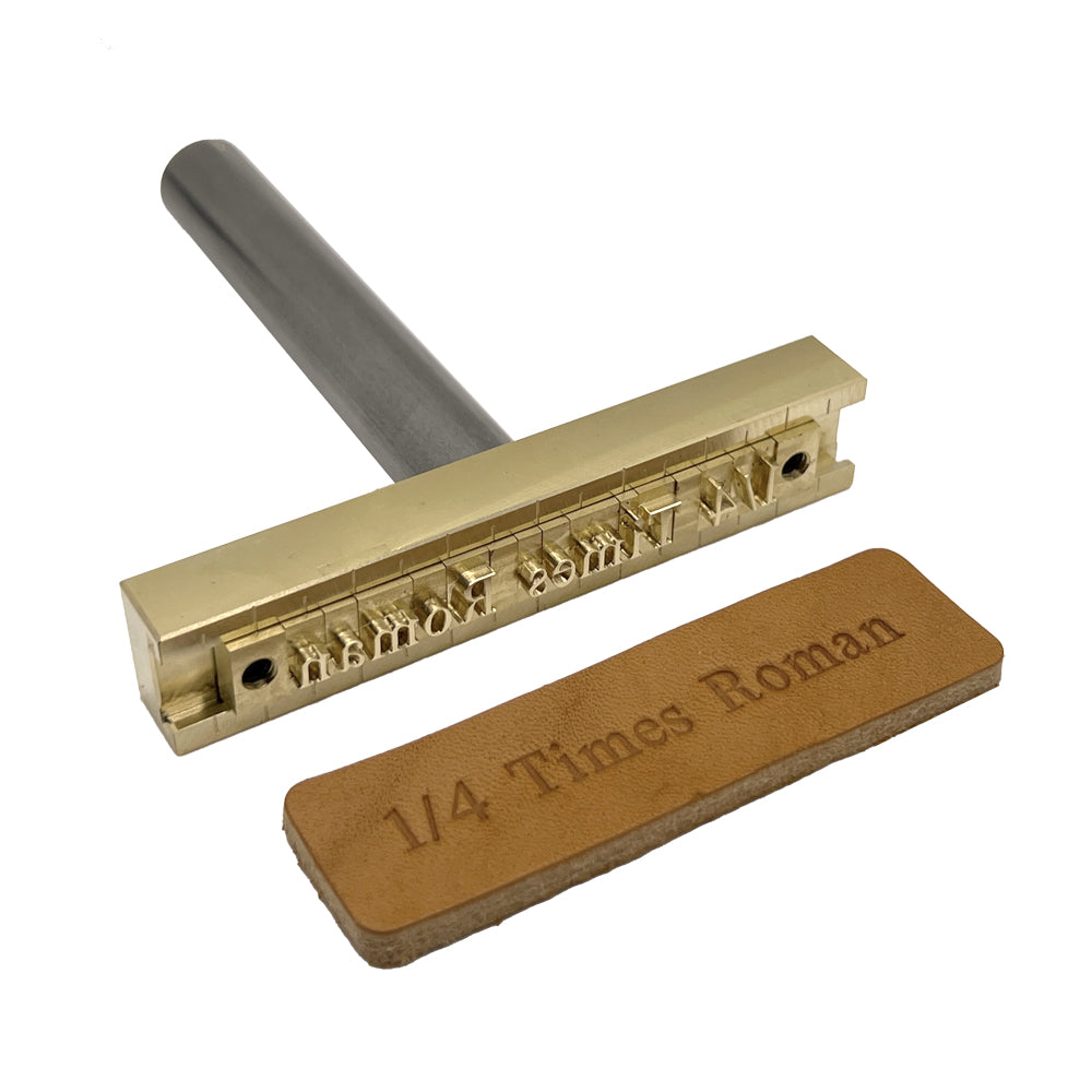 215-Piece Times Roman 1/4″ Brass Letter Stamp Set