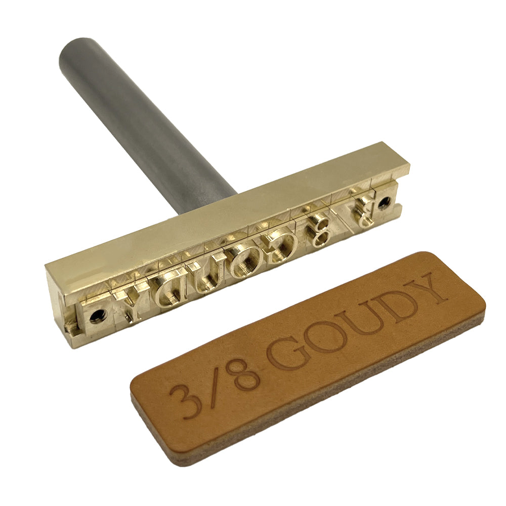 137-Piece Goudy 3/8″ Brass Letter Stamp Set
