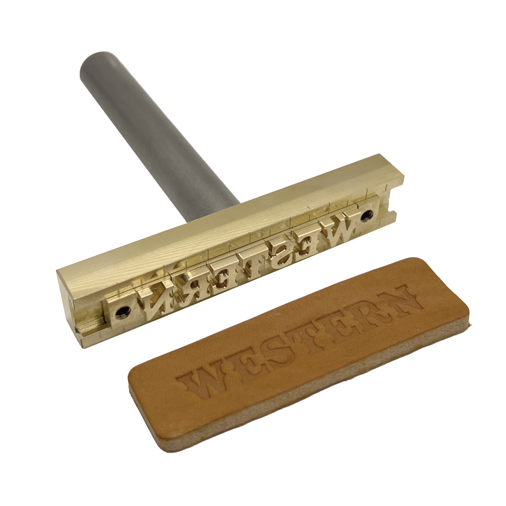 137-Piece Western 3/8″ Brass Letter Stamp Set
