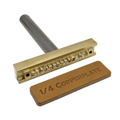 215-Copperplate 1/4″ Brass Letter Stamp Set