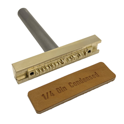 215-Piece Din Condensed 1/4″ Brass Letter Stamp Set