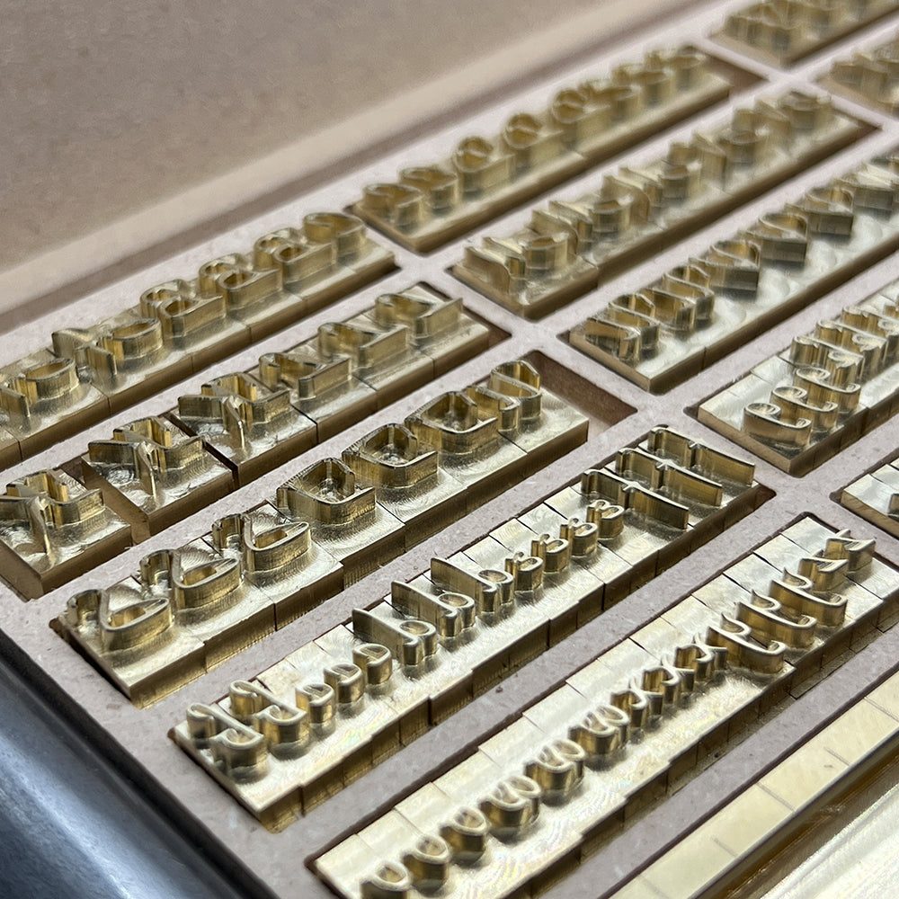 215-Piece Park Avenue 1/4″ Brass Letter Stamp Set