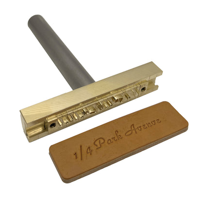 215-Piece Park Avenue 1/4″ Brass Letter Stamp Set