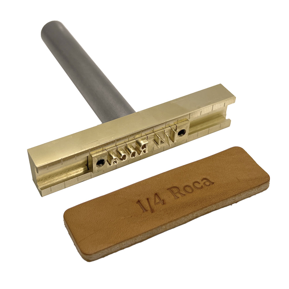 215-Piece Roca 1/4″ Brass Letter Stamp Set