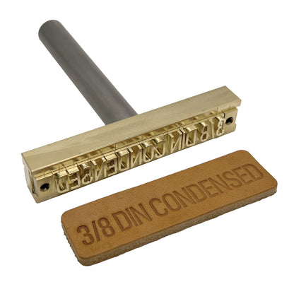 137-Piece Din Condensed 3/8″ Brass Letter Stamp Set