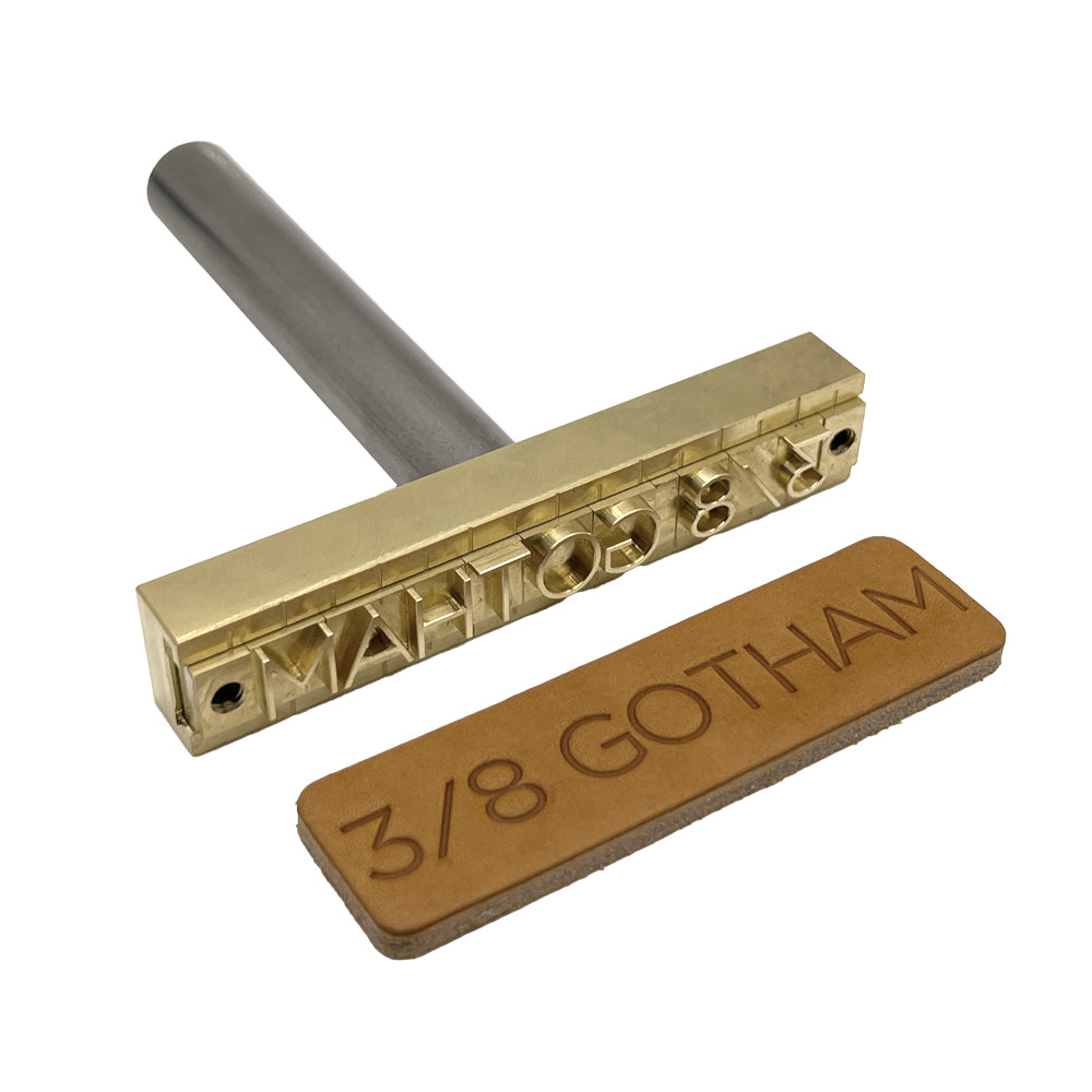 137-Piece Gotham 3/8″ Brass Letter Stamp Set
