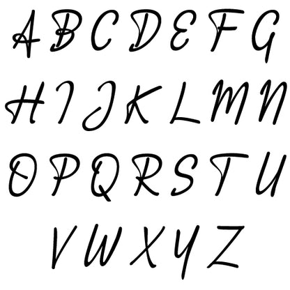 Account Signature brass stamp set