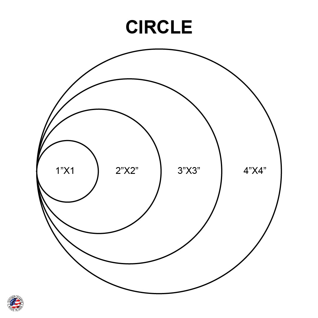Circle Leather Cutting Die Sizes