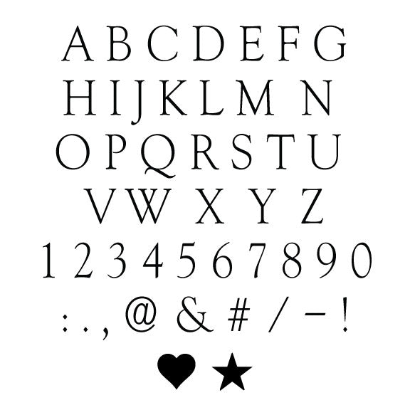 141-Piece Goudy 3MM Brass Letter Stamp Set