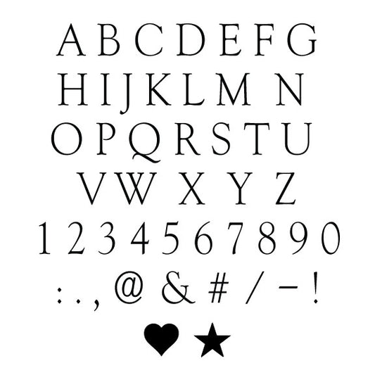 141-Piece Goudy 3MM Brass Letter Stamp Set