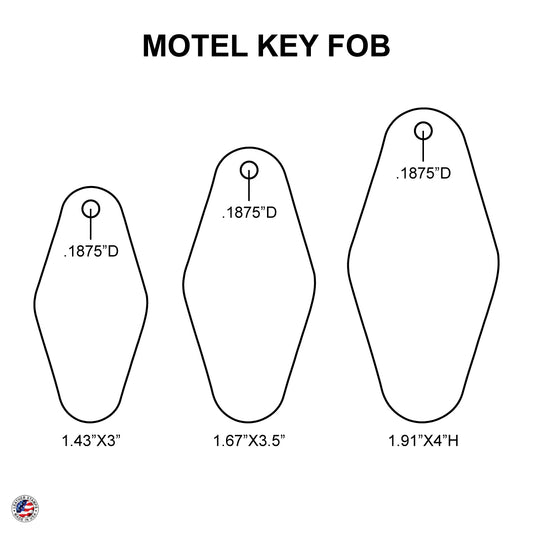 Motel Key Fob Leather Die Cut