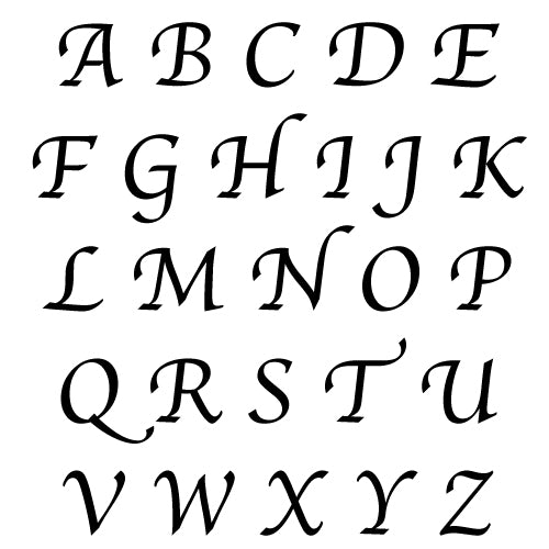 Apple Chancery brass stamp set