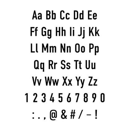215-Piece Din Condensed 1/4″ Brass Letter Stamp Set