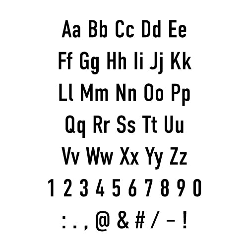 215-Piece Din Condensed 1/4″ Brass Letter Stamp Set