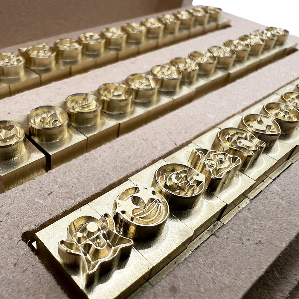 39-Piece Emoji Brass Stamp Set