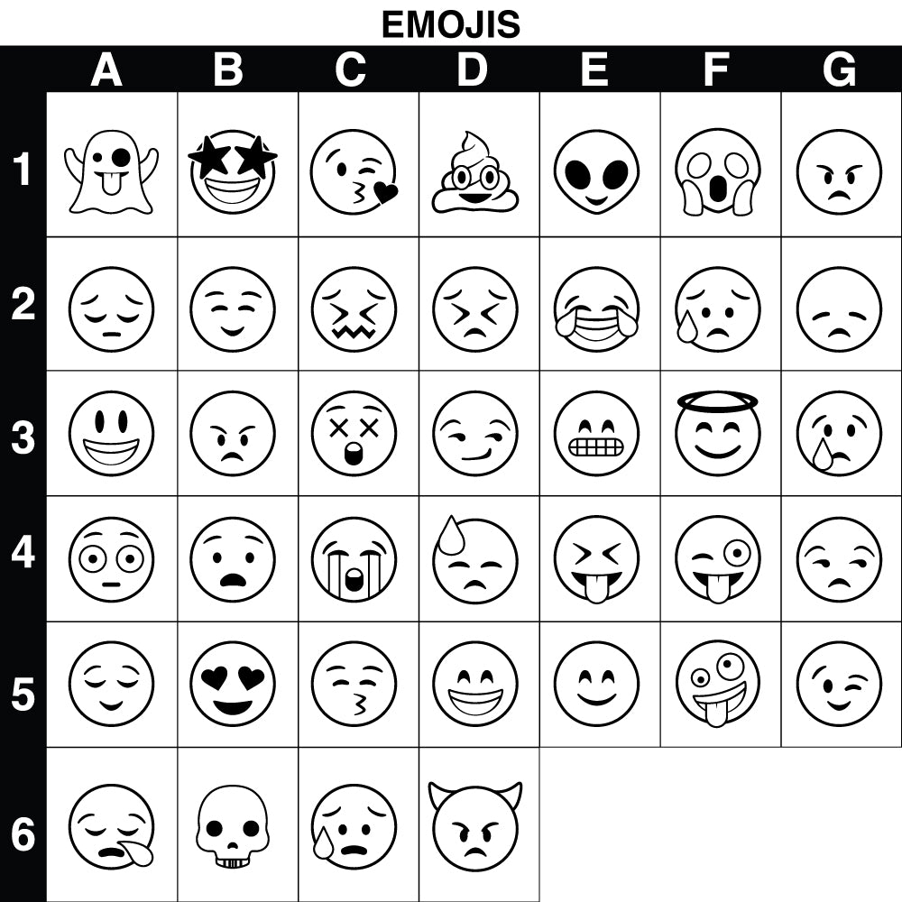 Emojis Individual Brass Stamp