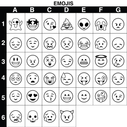 Emojis Individual Brass Stamp