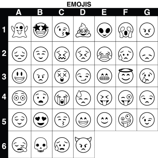 Emojis Individual Brass Stamp