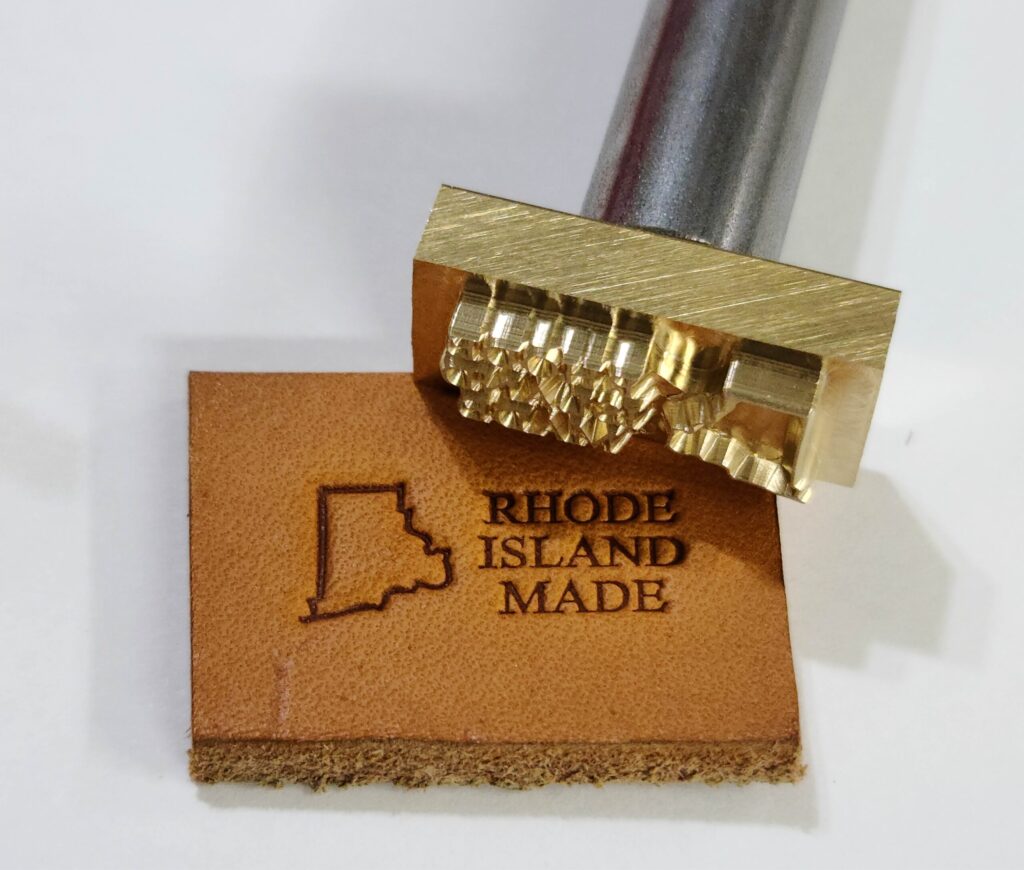 Rhode Island Made Stamp Leather Stamp Maker