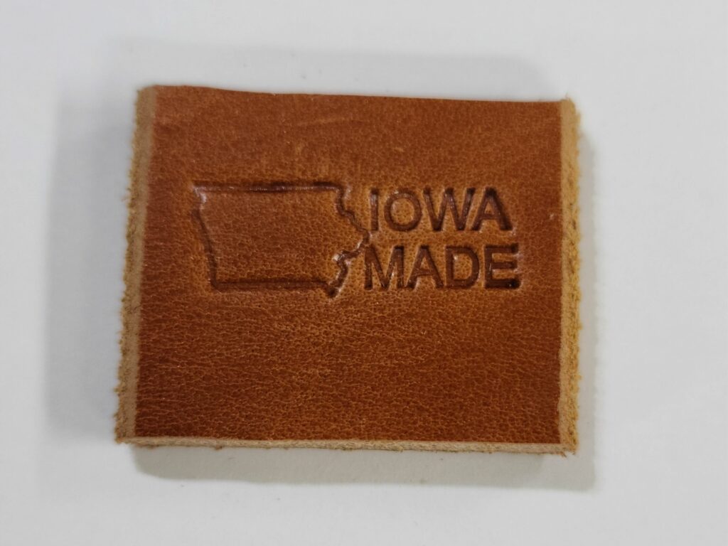 Iowa Made Stamp Leather Stamp Maker