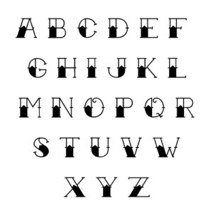 Tattoo Mini Font Set