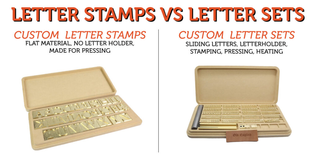 letter stamp vs letter sets